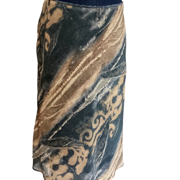 VINTAGE Margaret M Chiffon Skirt - Picture 3 of 4